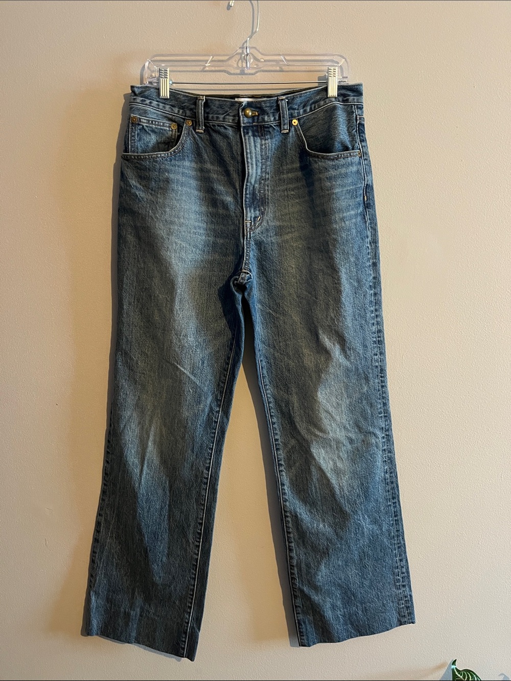 Alexa Chung for Madewell High-Rise Flare Jeans in Mid Blue Wash SZ 29 - Picture 3 of 11
